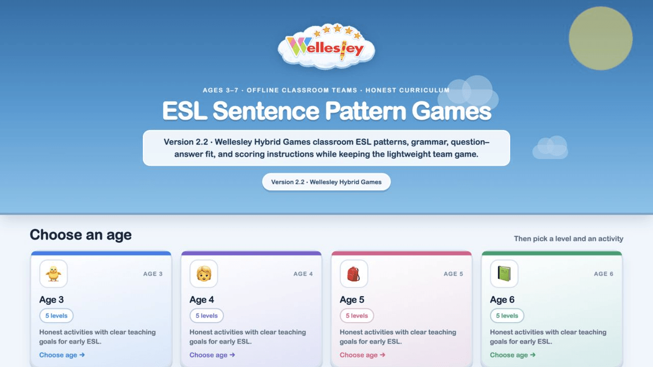 ESL Sentences game preview