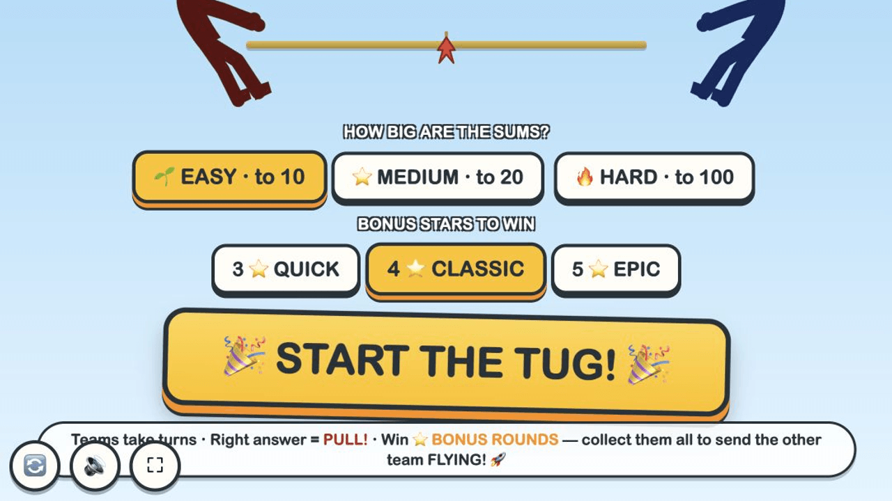 Tug of War: Addition Showdown game preview